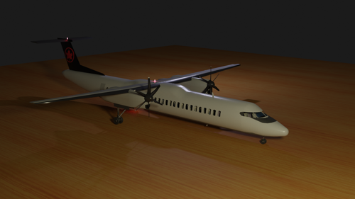 Dash-8 q400 with cockpit preview image